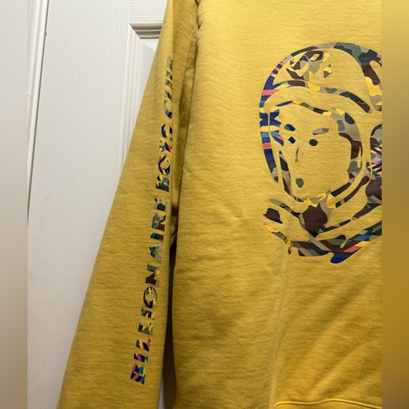 BILLIONAIRE BOYS CLUB BB CAMO HELMET CREW - BUFF YELLOW Size L - Picture 3 of 9